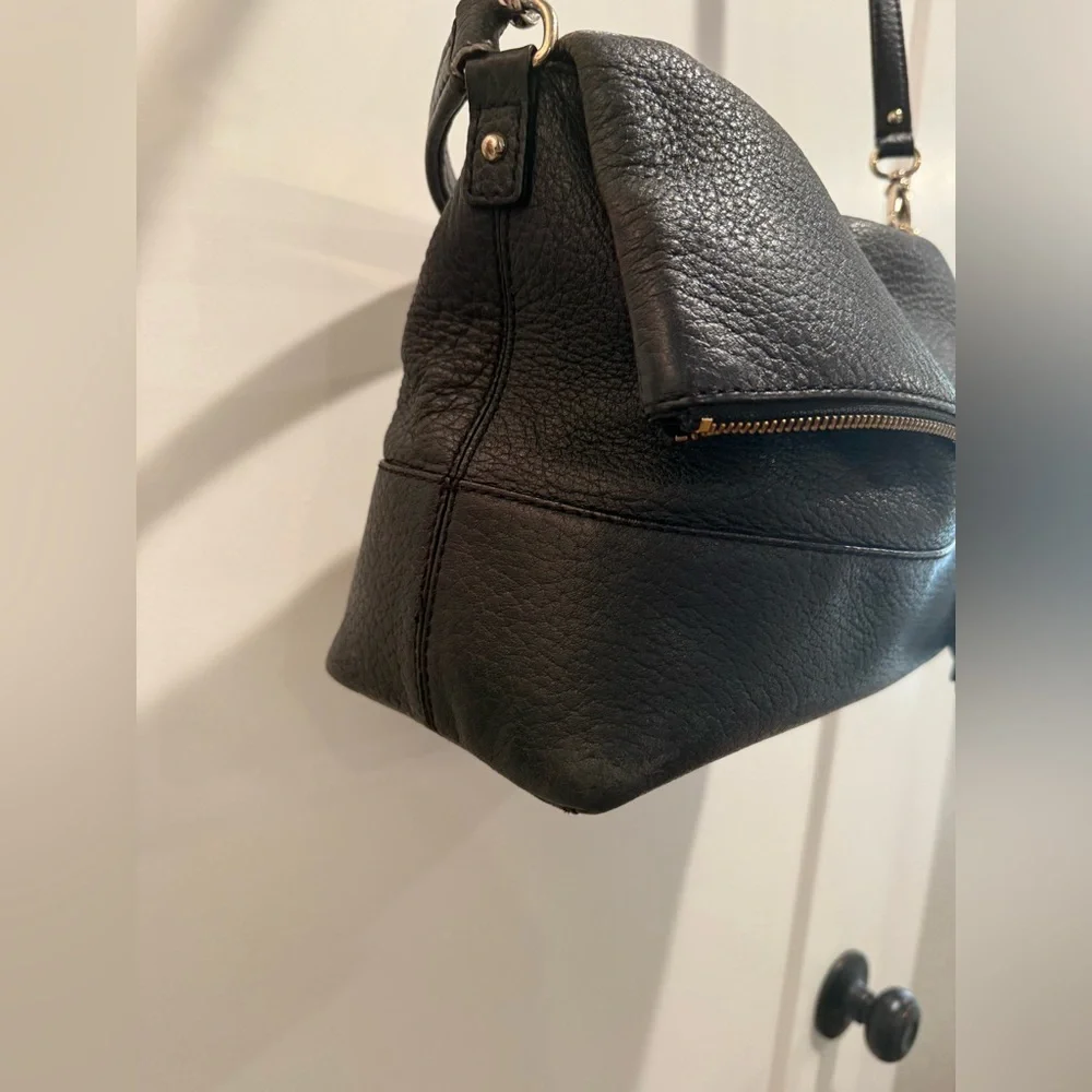 Kate Spade Large Maria Southport Avenue Black Leather‎ Cross Body